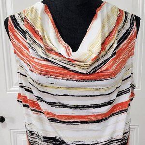 Black Label - White Multi-Color Blouse - Large